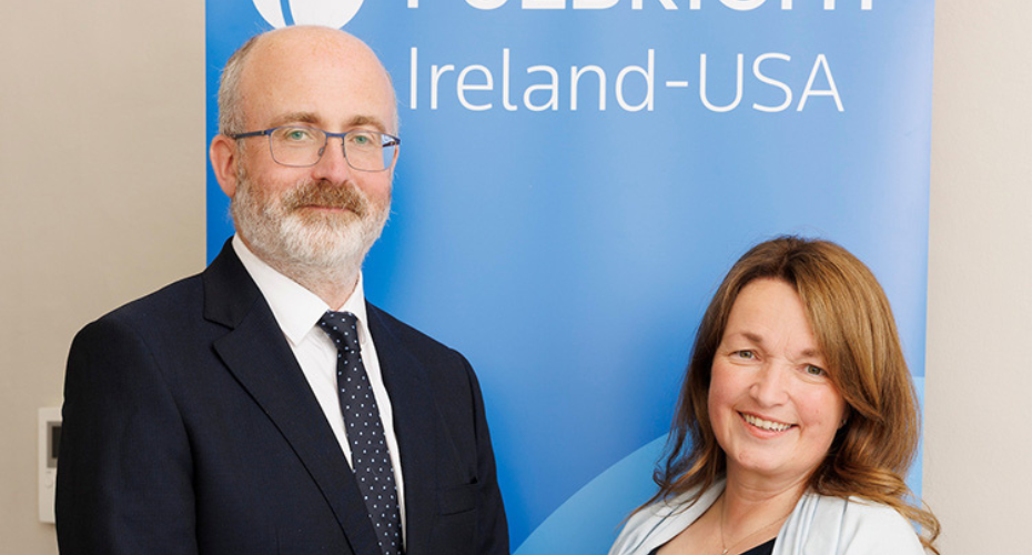Professor Ronan Cahill and Bernie Burke, UCD's Fulbright awardees